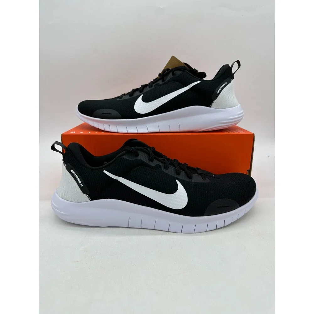 Nike Flex Experience Run 12 men's size 9 Black White Running Shoes DV0740 004